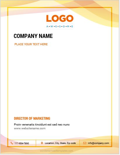 Free Letterhead Template Microsoft Word