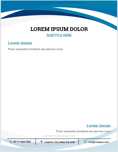 10 Best Letterhead Templates Word 2007 Format | Microsoft Word