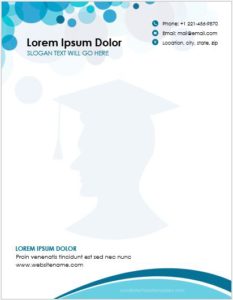 High School Letterhead Template