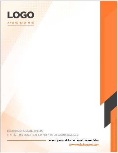 Letterhead template