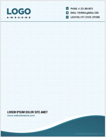 10 Best Company Letterhead Templates for Word | Download All