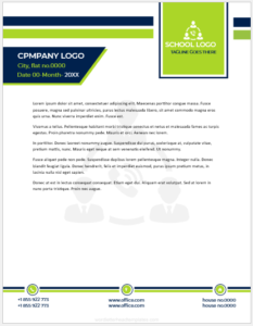 High School Letterhead Template