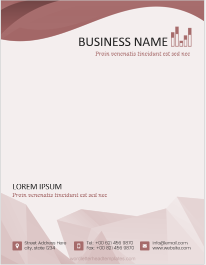 Letterhead word template