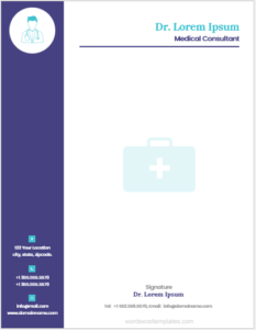 Doctor's Letterhead Templates for MS Word (FREE) | Edit