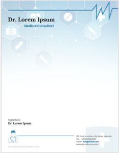 Doctor Letterhead Template | Microsoft Word Letterhead Templates