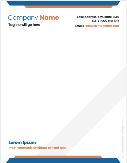 Letterhead template