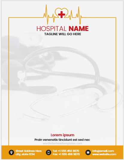 Hospital Letterhead Template