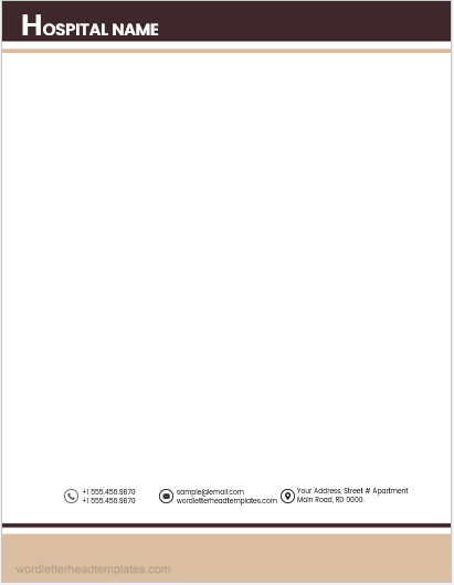 10 Best Hospital Letterhead Templates | Download Edit Print