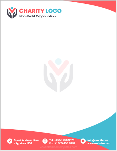 Charity organization letterhead template