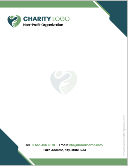 Charity organization letterhead template