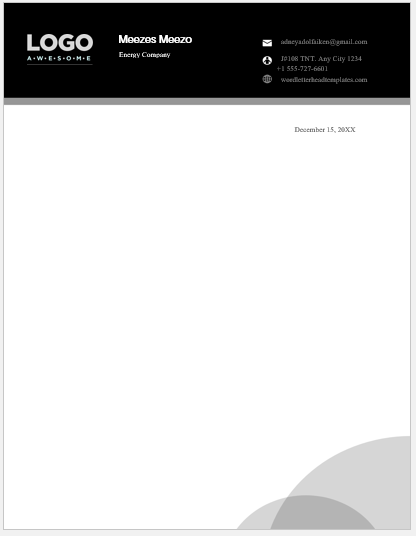 Hotel Letterhead Template