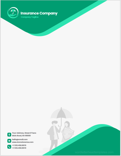 Insurance company letterhead template