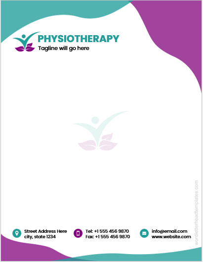 Physiotherapist letterhead template