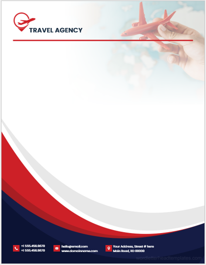 travel agency letterhead template free download