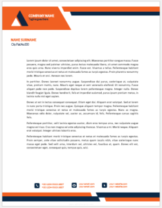 Logistics company letterhead template