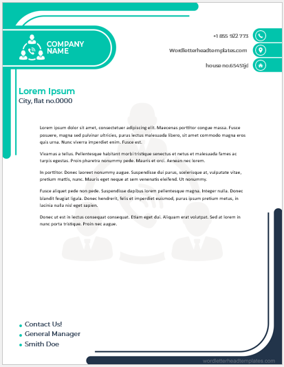 Transport company letterhead template