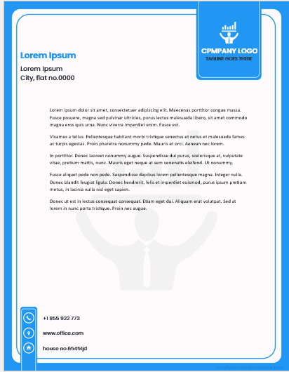 Travel agency letterhead template