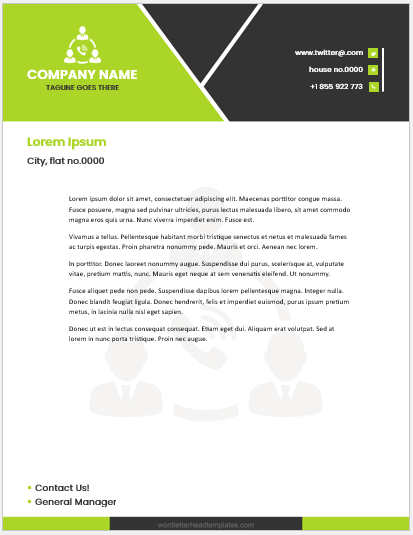 Travel agency letterhead template