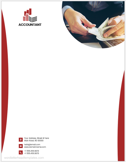 Accountant letterhead template