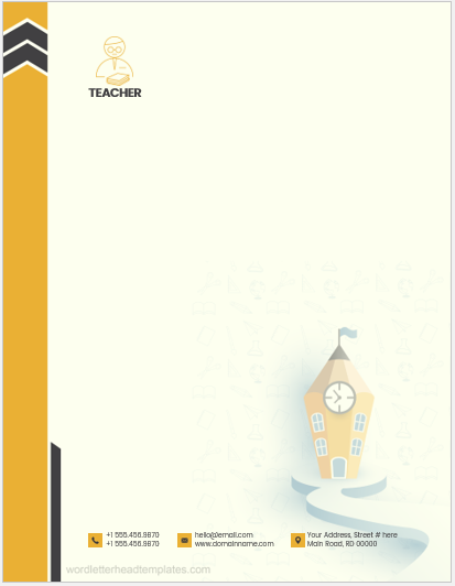 Teacher letterhead template