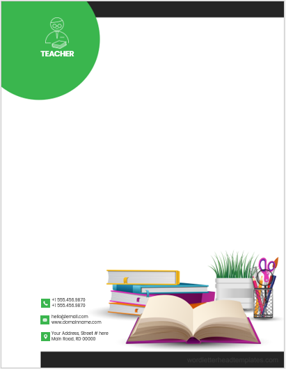 Teacher letterhead template