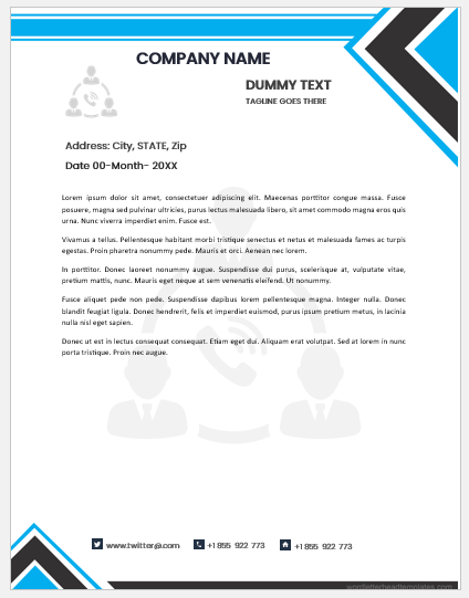 Accountant letterhead template