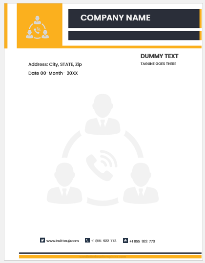 Accountant letterhead template