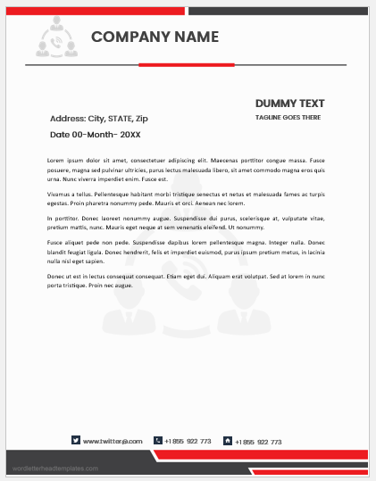 Accountant letterhead template