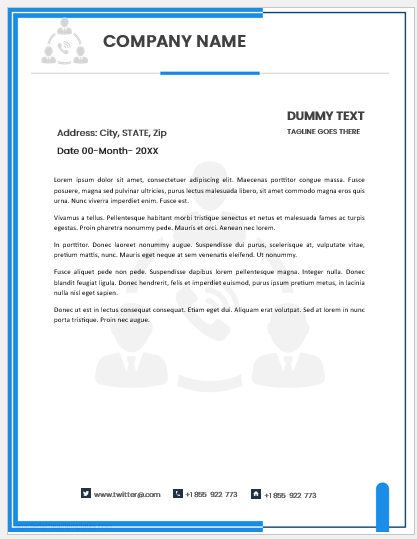 Accountant letterhead template