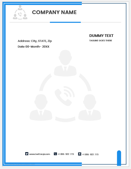 Accountant letterhead template