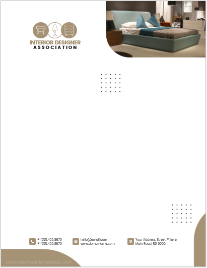 Interior Designer Association Letterheads