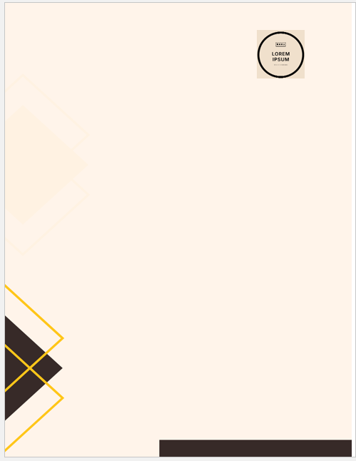 Housing society office letterhead template