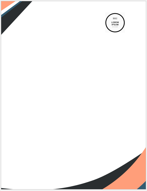 Housing society office letterhead template