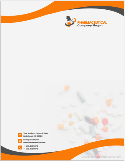 Pharmaceutical company Office Letterhead