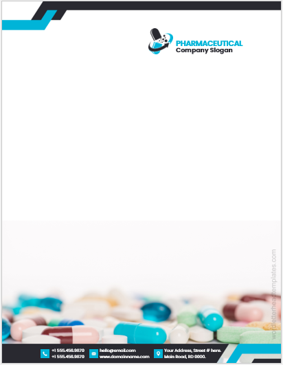 Pharmaceutical company Office Letterhead