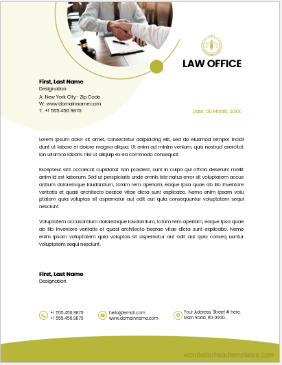 Law office Letterhead Templates