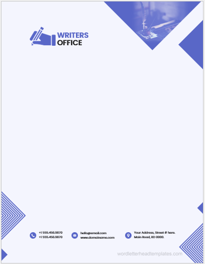 Writers Office Letterhead Template