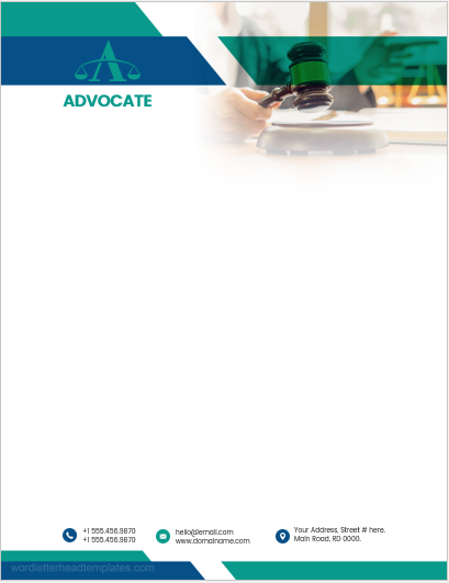 5 Best Advocate Office Letterhead Templates | Edit & Print