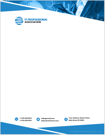 IT Professional Association Office Letterheads