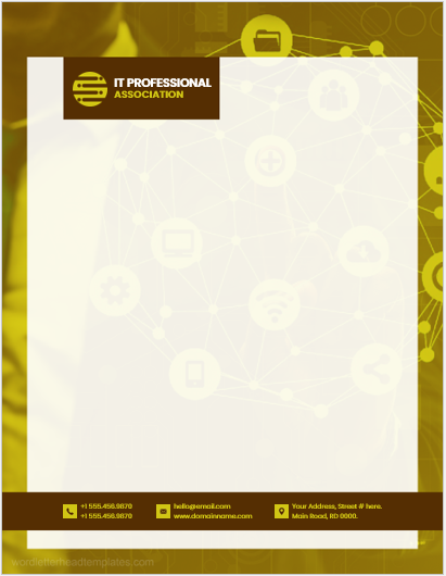 IT Professional Association Office Letterheads