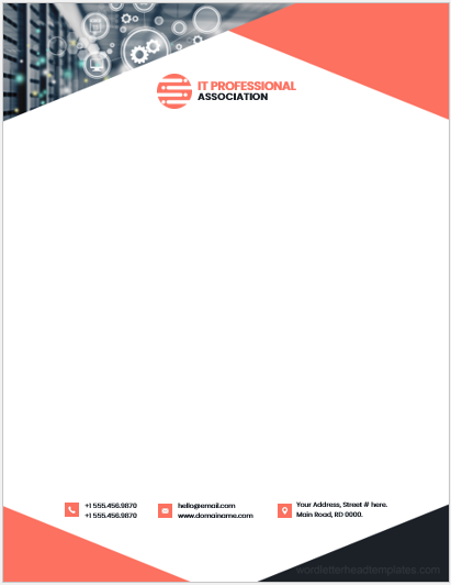 IT Professional Association Office Letterheads