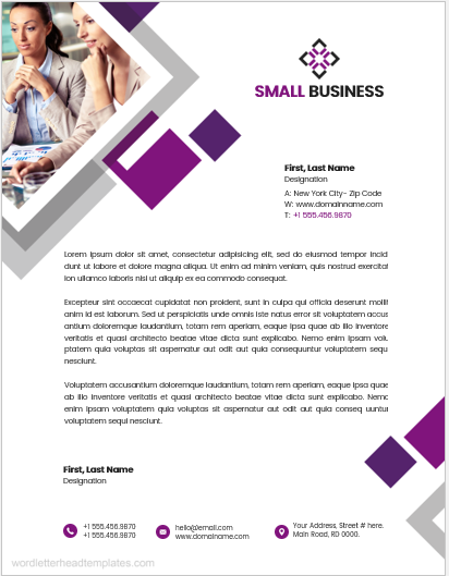 Small business Letterhead Template