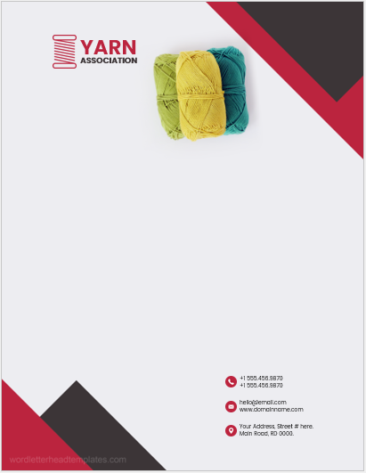 Yarn Association Office Letterhead Templates