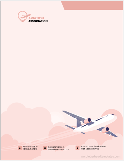 Aviation association office letterheads