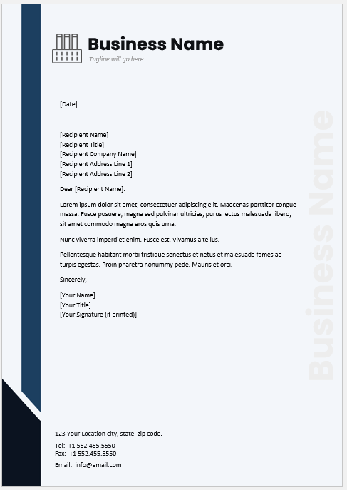 Corporate letterhead Template