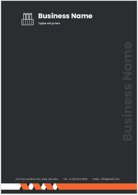 Corporate letterhead Template
