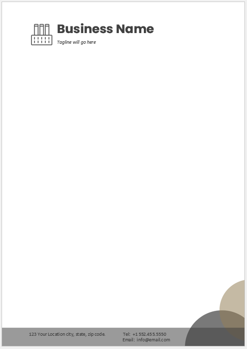 Corporate letterhead Template