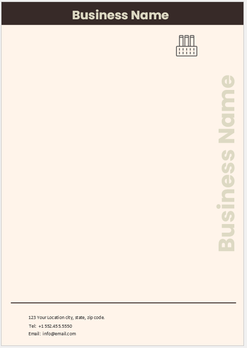 Corporate letterhead Template