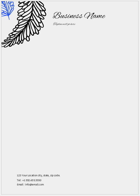 Corporate letterhead Template