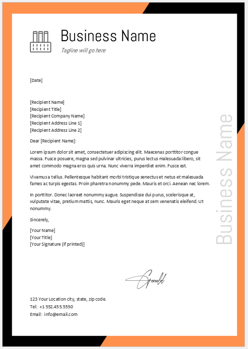 Corporate letterhead Template